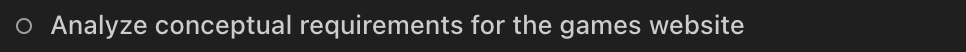 Pending todo item with empty circle
